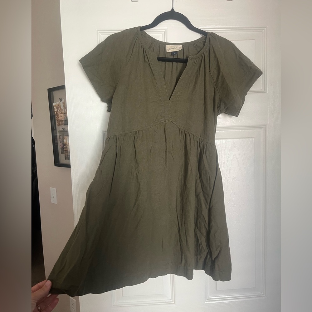 Universal Thread Khaki Mini Dress Natural Fiber